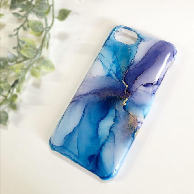 アルコールインクアートスマホケース