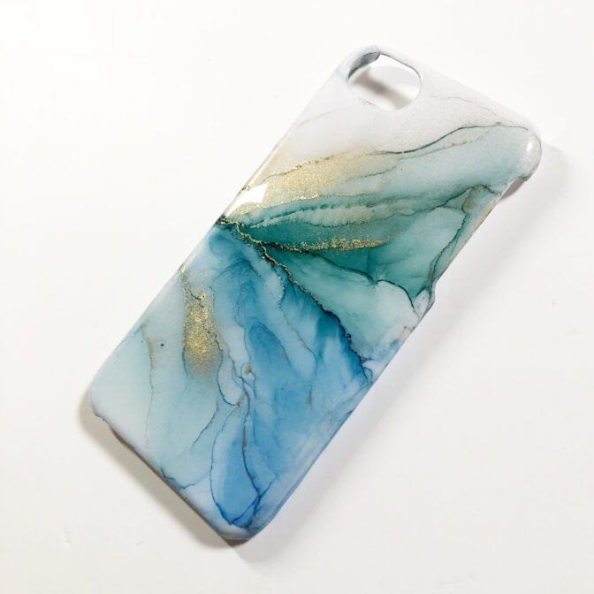 アルコールインクアートスマホケース