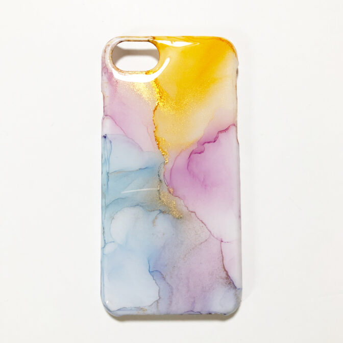 アルコールインクアート　スマホケース