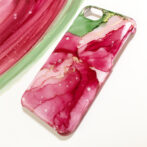 赤のあるコールインクアートスマホケース