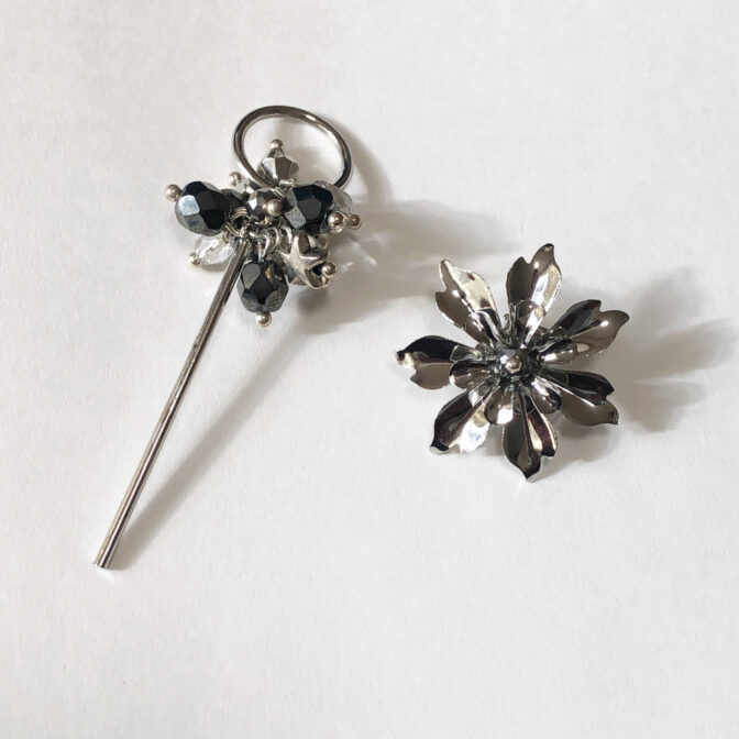 シルバーのハンドメイドアクセサリー