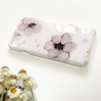 お花のアルコールインクアートスマホケース
