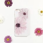 お花のアルコールインクアートのスマホケース