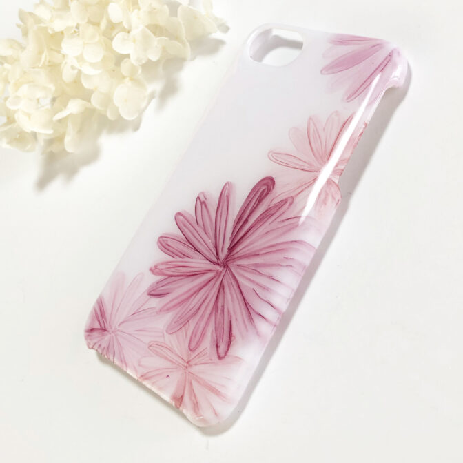 お花のスマホケース