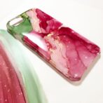 アルコールインクアートスマホケーススイカ