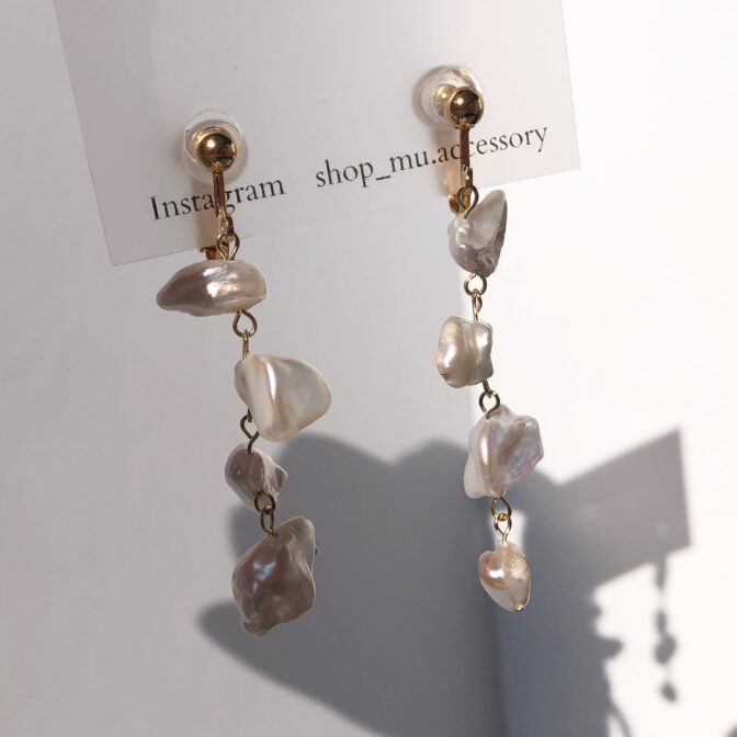 淡水パールのハンドメイドアクセサリー