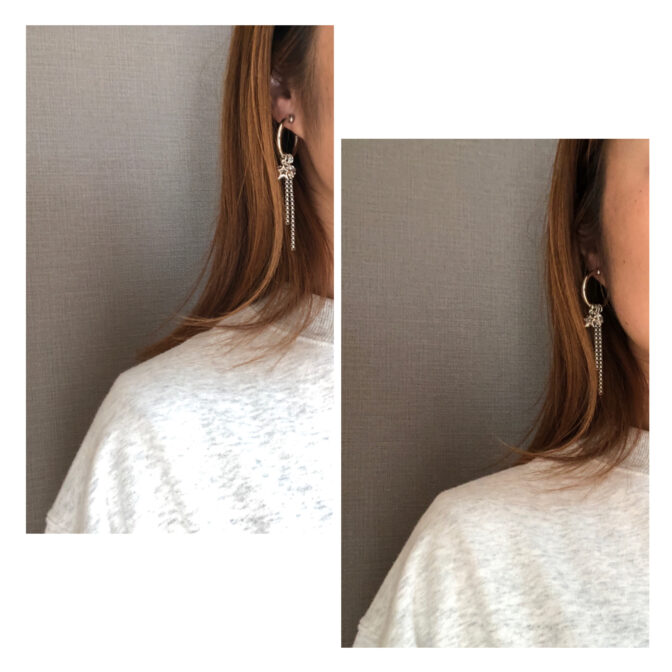 シルバーアクセサリー着画