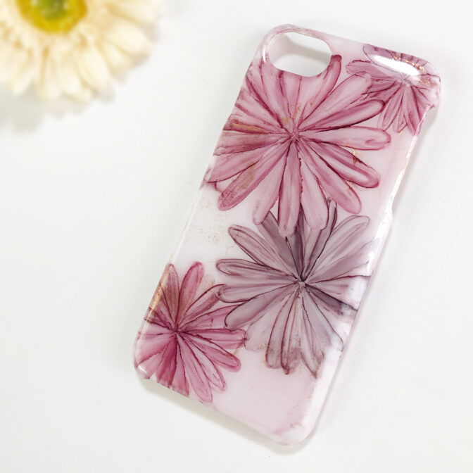 フラワースマホケース