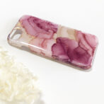 アルコールインクアートピンクのスマホケース