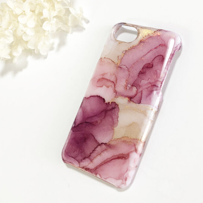 アルコールインクアート　スマホケース