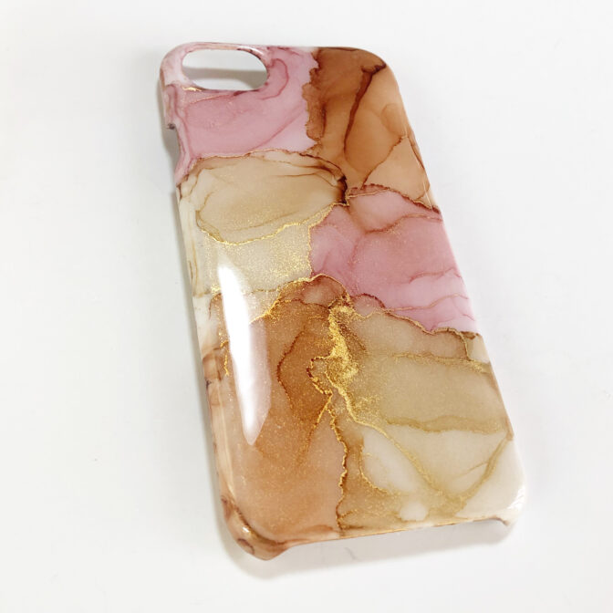 アルコールインクアートのスマホケース