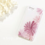 お花のアルコールインクアートスマホケース