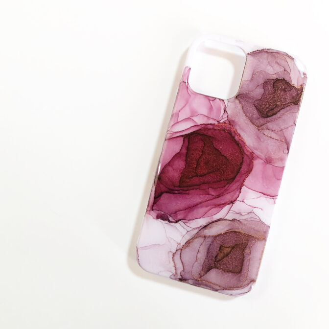 薔薇のスマホケース