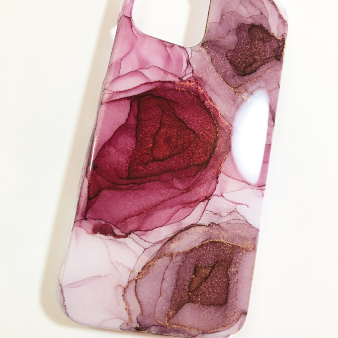 アルコールインクアートスマホケース