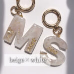 mu-chanイニシャル キーリング【Ｋ】【A】 mu-chanイニシャル キーリング【K】【A】 mu-chan様専用