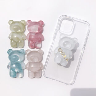 【名入れ】クマちゃんのスマホグリップ