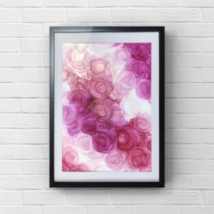 【R-1】アルコールインクアート原画/壁掛けアート