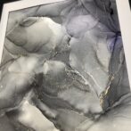 クールなアルコールインクアート