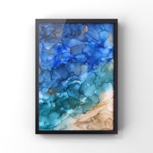 【A-2】アルコールインクアート原画/壁掛けアート