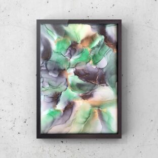 【A-6】アルコールインクアート原画/壁掛けアート