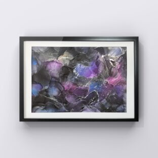 【A-11】アルコールインクアート原画/壁掛けアート