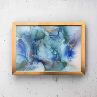 【B-2】アルコールインクアート原画/壁掛けアート