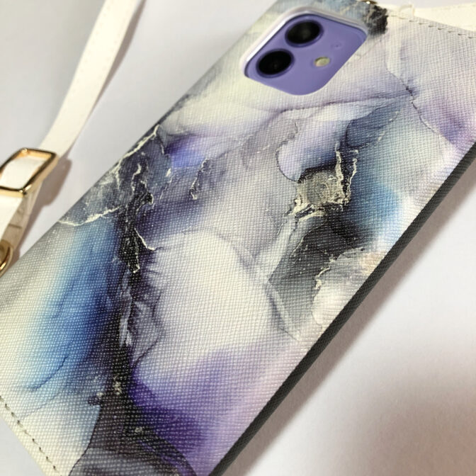 アルコールインクアート手帳型ケース