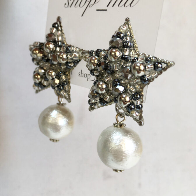 星とパールのハンドメイドアクセサリー