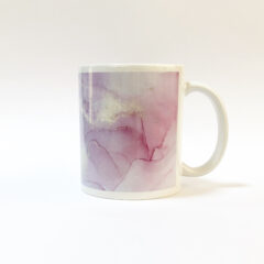 マグカップ【ピンク大理石】アルコールインクアート