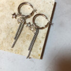 星のフープピアス