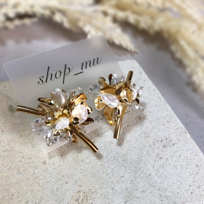 淡水パールのハンドメイドアクセサリー