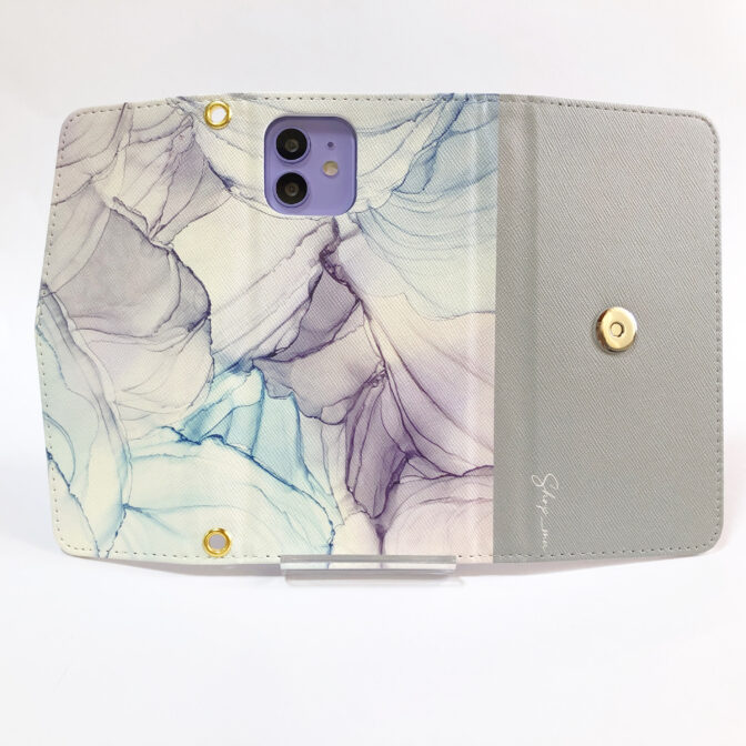 アルコールインクアート手帳型ケース