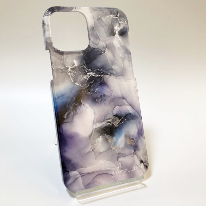 アルコールインクアートスマホケース