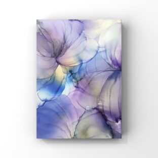 【A-14】花/蝶々　アルコールインクアート原画/壁掛けアート