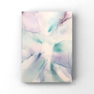 【A-13】透明感/空/雲/青　アルコールインクアート原画/壁掛けアート